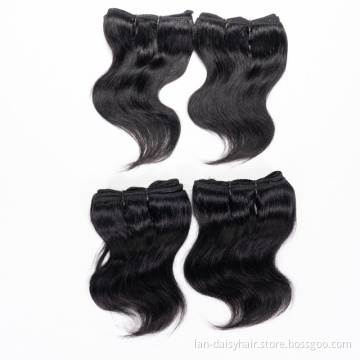 Red Short Curly Human Hair 6 Inches Short Body wave In Wholesale Cheap Price From Factory Directly
